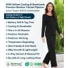 image:imageWiWi Viscose from Bamboo Pajama Sets for Women Super Soft Pjs Short Sleeve with Pants Cooling Sleepwear Loungewear SXXLCblack