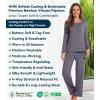 image:imageWiWi Viscose from Bamboo Pajama Sets for Women Super Soft Pjs Short Sleeve with Pants Cooling Sleepwear Loungewear SXXLCdark Grey