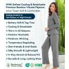 image:imageWiWi Viscose from Bamboo Pajama Sets for Women Super Soft Pjs Short Sleeve with Pants Cooling Sleepwear Loungewear SXXLCdark Heather Grey