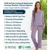 image:imageWiWi Viscose from Bamboo Pajama Sets for Women Super Soft Pjs Short Sleeve with Pants Cooling Sleepwear Loungewear SXXLCviolet