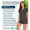 image:imageWiWi Womens Pajamas Set Bamboo Viscose Super Soft Short Sleeve Top Ruffle Shorts Sleepwear Cooling Pj Sets SXXLAcharcoal Heather