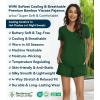 image:imageWiWi Womens Pajamas Set Bamboo Viscose Super Soft Short Sleeve Top Ruffle Shorts Sleepwear Cooling Pj Sets SXXLAdark Green
