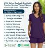 image:imageWiWi Womens Pajamas Set Bamboo Viscose Super Soft Short Sleeve Top Ruffle Shorts Sleepwear Cooling Pj Sets SXXLAdark Purple