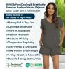 image:imageWiWi Womens Pajamas Set Bamboo Viscose Super Soft Short Sleeve Top Ruffle Shorts Sleepwear Cooling Pj Sets SXXLAiron Grey
