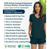 image:imageWiWi Womens Pajamas Set Bamboo Viscose Super Soft Short Sleeve Top Ruffle Shorts Sleepwear Cooling Pj Sets SXXLApeacock Green