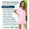 image:imageWiWi Womens Pajamas Set Bamboo Viscose Super Soft Short Sleeve Top Ruffle Shorts Sleepwear Cooling Pj Sets SXXLApink