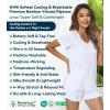 image:imageWiWi Womens Pajamas Set Bamboo Viscose Super Soft Short Sleeve Top Ruffle Shorts Sleepwear Cooling Pj Sets SXXLApure White
