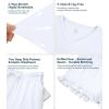image:imageWiWi Womens Pajamas Set Bamboo Viscose Super Soft Short Sleeve Top Ruffle Shorts Sleepwear Cooling Pj Sets SXXLApure White