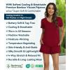 image:imageWiWi Womens Pajamas Set Bamboo Viscose Super Soft Short Sleeve Top Ruffle Shorts Sleepwear Cooling Pj Sets SXXLAwine Red