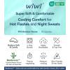 image:imageWiWi Womens Viscose from Bamboo Nightgowns Long Sleeve Cooling Crewneck Sleepshirts Casual Gown Super Soft Sleep Shirt SXXLAaqua