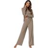 image:imageWiWi Bamboo Viscose Pajama Set for Women Super Soft Long Sleeve Top with Pants Loungewear Cooling 2 Piece Pjs Sets SXXLAcamel