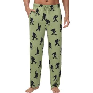 image:imageWiWi Mens Pajama Pants Soft Viscose Bamboo 1 or 2 Pack Sleep Lounge Bottoms Comfy Pj Loungewear with Pockets S4XAchimpanzees
