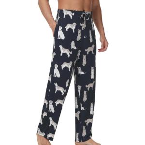 image:imageWiWi Mens Pajama Pants Soft Viscose Bamboo 1 or 2 Pack Sleep Lounge Bottoms Comfy Pj Loungewear with Pockets S4XBdog