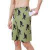 image:imageWiWi Mens Pajama Shorts Super Soft Lounge Bottoms Bamboo Viscose Cooling Sleep Bottom with Pockets S3XBblackchimpanzees