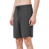 image:imageWiWi Mens Pajama Shorts Super Soft Lounge Bottoms Bamboo Viscose Cooling Sleep Bottom with Pockets S3XBcharcoal Heatherdog
