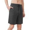 image:imageWiWi Mens Pajama Shorts Super Soft Lounge Bottoms Bamboo Viscose Cooling Sleep Bottom with Pockets S3XBcharcoal Heatherdog