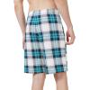 image:imageWiWi Mens Pajama Shorts Super Soft Lounge Bottoms Bamboo Viscose Cooling Sleep Bottom with Pockets S3XBnavynavyGreen Plaid