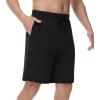 image:imageWiWi Mens Pajama Shorts Super Soft Lounge Bottoms Bamboo Viscose Cooling Sleep Bottom with Pockets S3XDblack