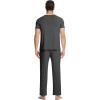 image:imageWiWi Mens Pajamas Set Super Soft Viscose Bamboo Sleepwear Cooling Sleep Sets Short Sleeve Loungewear with Pockets SXXLBcharcoal Heather