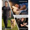 image:imageWiWi Mens Pajamas Set Super Soft Viscose Bamboo Sleepwear Cooling Sleep Sets Short Sleeve Loungewear with Pockets SXXLCcharcoal Heather