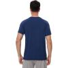 image:imageWiWi Mens TShirts Classic Soft Tee Viscose from Bamboo Loungewear Lightweight Short Sleeves Pajama Sleep Shirt SXXLDnautical Blue