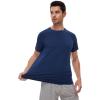 image:imageWiWi Mens TShirts Classic Soft Tee Viscose from Bamboo Loungewear Lightweight Short Sleeves Pajama Sleep Shirt SXXLDnautical Blue