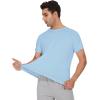 image:imageWiWi Mens TShirts Classic Soft Tee Viscose from Bamboo Loungewear Lightweight Short Sleeves Pajama Sleep Shirt SXXLDpale Blue