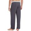 image:imageWiWi Viscose from Bamboo Mens Pajama Pants Soft Lounge Bottoms Sweatpants Sleep Pant Drawstring with Pockets SXXLAdark GreyLight Heather Grey