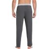image:imageWiWi Viscose from Bamboo Mens Pajama Pants Soft Lounge Bottoms Sweatpants Sleep Pant Drawstring with Pockets SXXLAdark Heather GreyLight Heather Grey