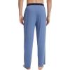 image:imageWiWi Viscose from Bamboo Mens Pajama Pants Soft Lounge Bottoms Sweatpants Sleep Pant Drawstring with Pockets SXXLAfog BlueNautical Blue