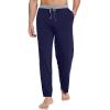image:imageWiWi Viscose from Bamboo Mens Pajama Pants Soft Lounge Bottoms Sweatpants Sleep Pant Drawstring with Pockets SXXLAnavyHeather Grey