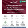 image:imageWiWi Viscose from Bamboo Pajama Tops for Women Super Soft Short Sleeve Tee V Neck Sleep Cooling TShirt Pjs Sleepwear SXXLAburgundy