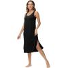 image:imageWiWi Viscose from Bamboo Tank Nightgown for Women Super Soft Summer Sleeveless Cooling Sleep Shirts SXXLAblack