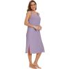 image:imageWiWi Viscose from Bamboo Tank Nightgown for Women Super Soft Summer Sleeveless Cooling Sleep Shirts SXXLAviolet