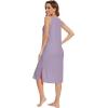 image:imageWiWi Viscose from Bamboo Tank Nightgown for Women Super Soft Summer Sleeveless Cooling Sleep Shirts SXXLAviolet