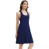 image:imageWiWi Viscose from Bamboo Tank Nightgown for Women Super Soft Summer Sleeveless Cooling Sleep Shirts SXXLDnavy