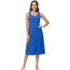 image:imageWiWi Viscose from Bamboo Tank Nightgown for Women Super Soft Summer Sleeveless Cooling Sleep Shirts SXXLAbright Blue