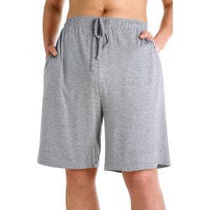 image:imageWiWi Mens Pajama Shorts Super Soft Lounge Bottoms Bamboo Viscose Cooling Sleep Bottom with Pockets S3XAheather Grey