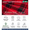 image:imageWiWi Couples Pajamas Set Women amp Men Super Soft Long Sleeve Sleepwear 1Pack Cool Bamboo Viscose PJs Set with Pockets SXXLRed Buffalo Plaid
