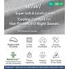 image:imageWiWi Mens Pajamas Set Viscose from Bamboo Short Sleeve Top amp Pajama Shorts Sleepwear Soft Loungewear with Pockets SXXLBlight Heather GreyNavy