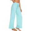 image:imageWiWi Pajama Pants for Women Bamboo Viscose Super Soft Bottoms Plus Size Cooling Wide Leg Casual Lounge Yoga Sweatpants S4XAaqua