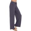 image:imageWiWi Pajama Pants for Women Bamboo Viscose Super Soft Bottoms Plus Size Cooling Wide Leg Casual Lounge Yoga Sweatpants S4XAdark Grey