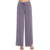 image:imageWiWi Pajama Pants for Women Bamboo Viscose Super Soft Bottoms Plus Size Cooling Wide Leg Casual Lounge Yoga Sweatpants S4XApurplish Grey