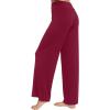 image:imageWiWi Pajama Pants for Women Bamboo Viscose Super Soft Bottoms Plus Size Cooling Wide Leg Casual Lounge Yoga Sweatpants S4XAwine