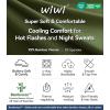 image:imageWiWi Pajama Pants for Women Bamboo Viscose Super Soft Bottoms Plus Size Cooling Wide Leg Casual Lounge Yoga Sweatpants S4XBarmy Green