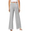 image:imageWiWi Pajama Pants for Women Bamboo Viscose Super Soft Bottoms Plus Size Cooling Wide Leg Casual Lounge Yoga Sweatpants S4XBheather Grey