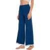 image:imageWiWi Pajama Pants for Women Bamboo Viscose Super Soft Bottoms Plus Size Cooling Wide Leg Casual Lounge Yoga Sweatpants S4XBink Blue