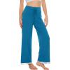 image:imageWiWi Pajama Pants for Women Bamboo Viscose Super Soft Bottoms Plus Size Cooling Wide Leg Casual Lounge Yoga Sweatpants S4XBteal Blue