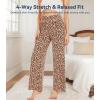 image:imageWiWi Pajama Pants for Women Bamboo Viscose Super Soft Bottoms Plus Size Cooling Wide Leg Casual Lounge Yoga Sweatpants S4XCleopard