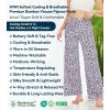 image:imageWiWi Pajama Pants for Women Bamboo Viscose Super Soft Bottoms Plus Size Cooling Wide Leg Casual Lounge Yoga Sweatpants S4XCpurple Leopard
